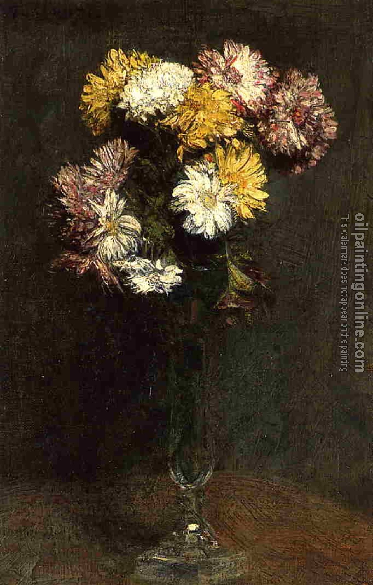 Fantin-Latour, Henri - Chrysanthemums